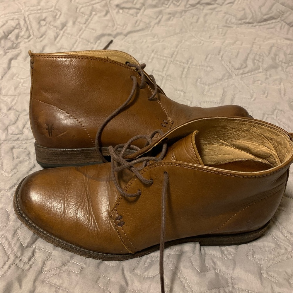 Frye boots 8.5 slightly worn minor water damage